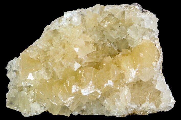 Fluorescent Calcite Crystal Cluster on Barite - Morocco #109234